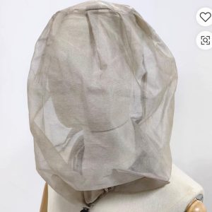 Shielding Hood with Breathable Silver-Mesh Fabric